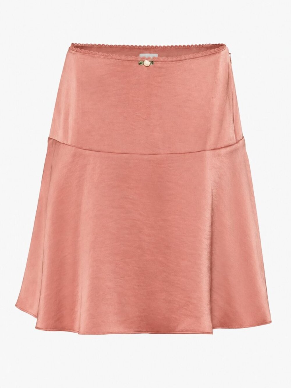 Aritzia Wilfred Lyrus Satin Mini Skirt NWT Earthen Red Size 12